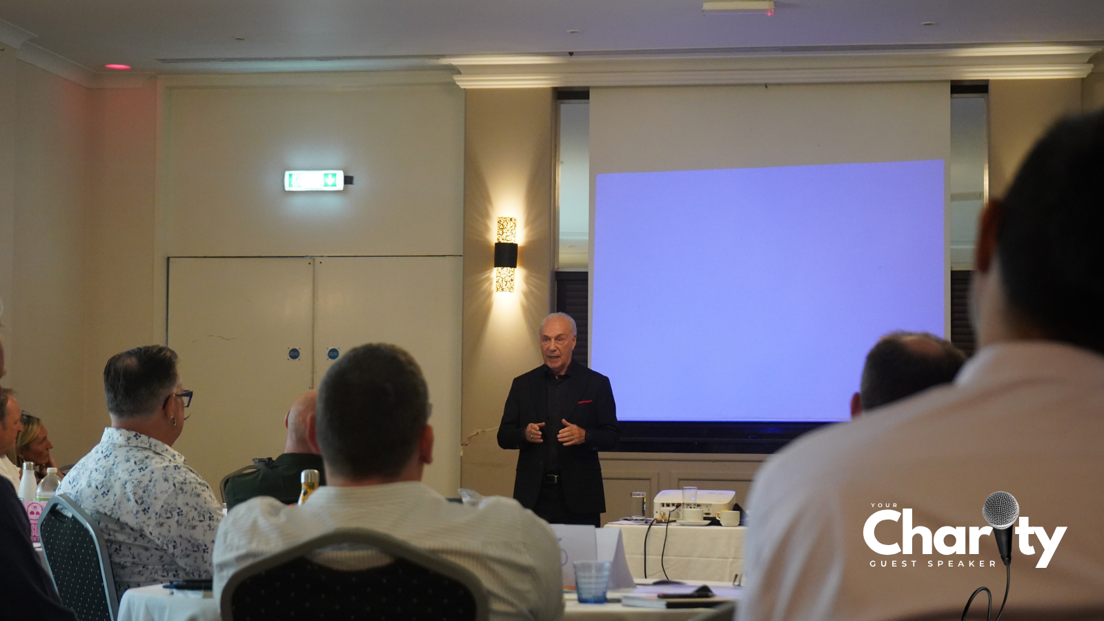 Jeff Mostyn delivering a leadership keynote for Portsmouth Water