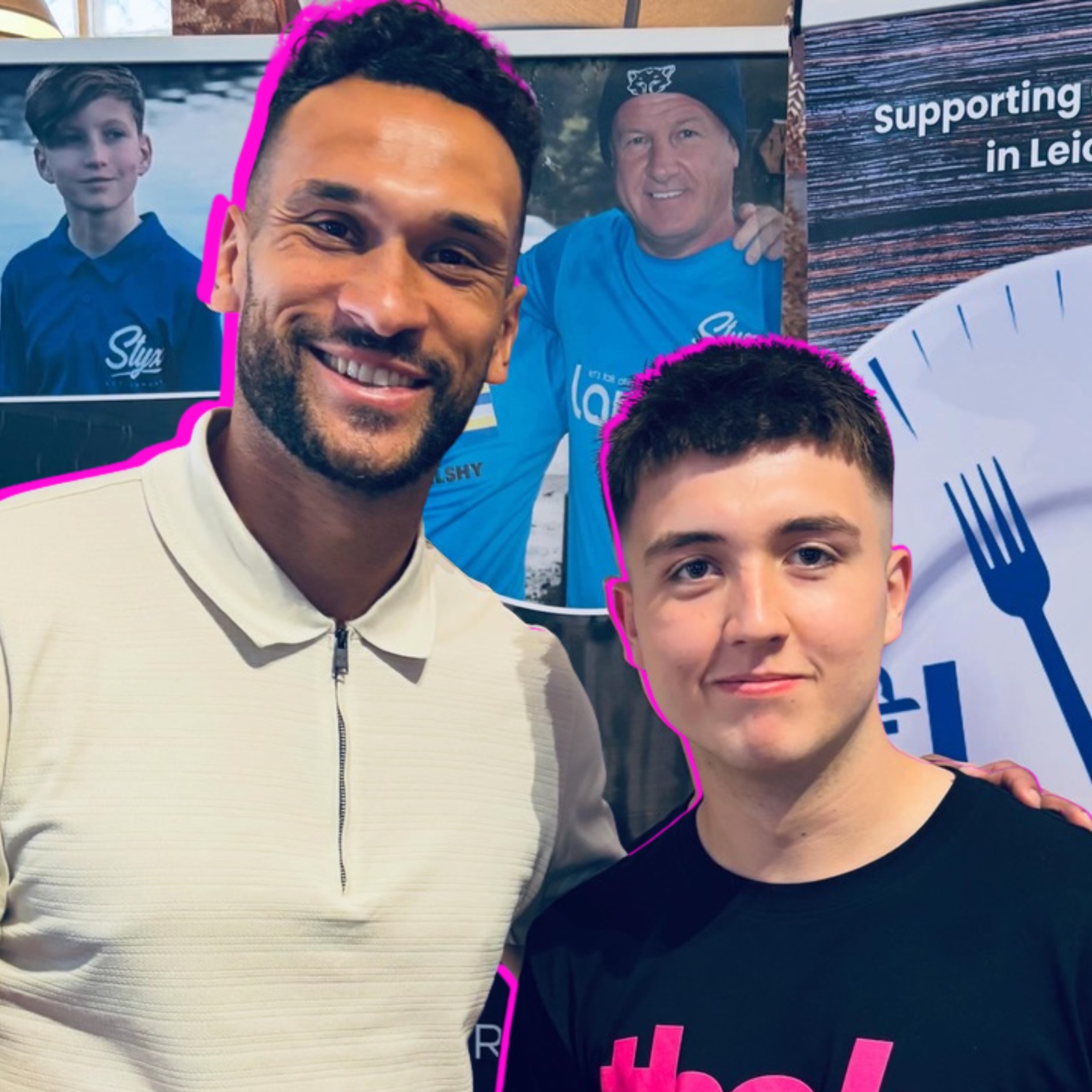 A YCGS speaker connecting with a young member of a community organisation